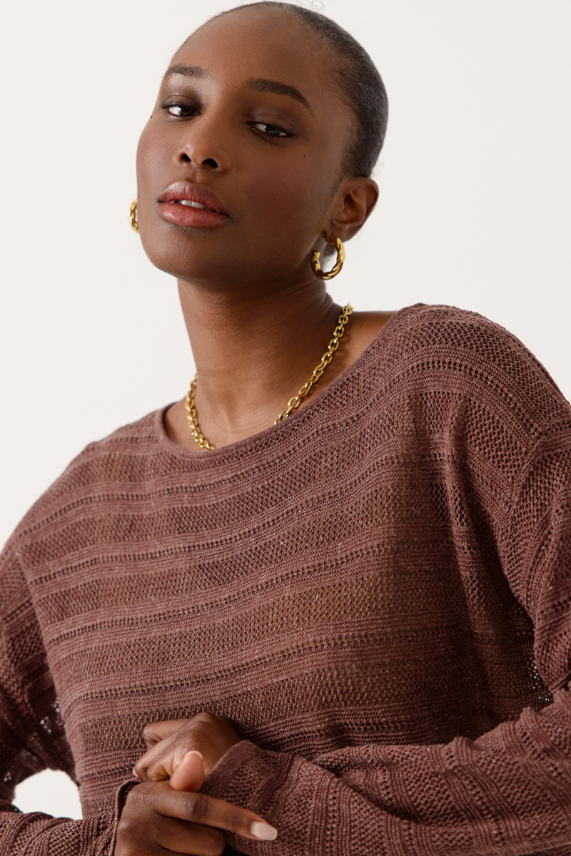 JERSEY LIVORA COLOR MARRÓN